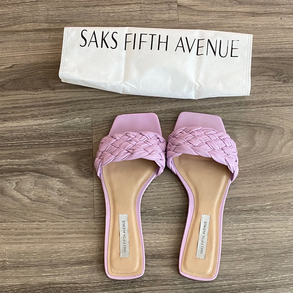 Saks Off 5th Women's Lavender Braided Sandals